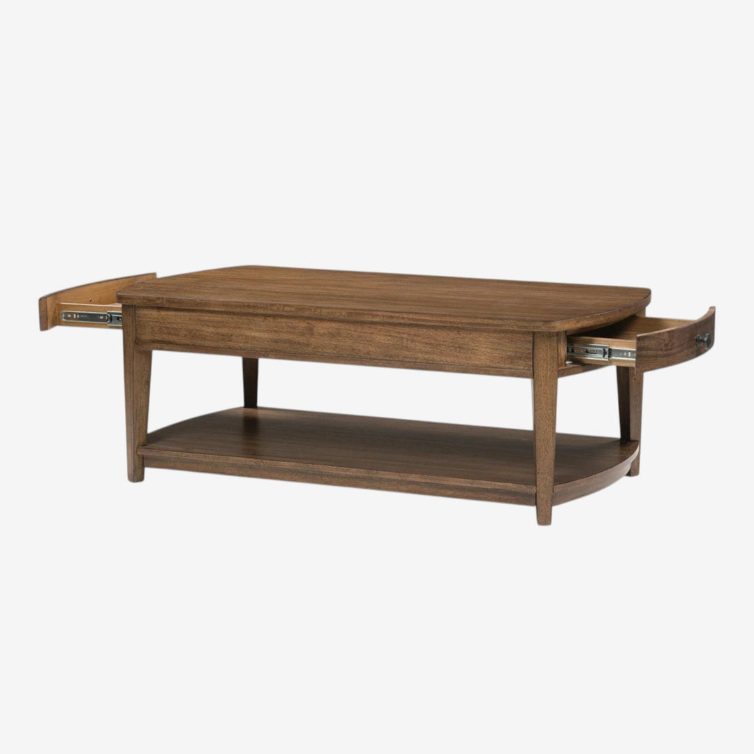 T513-1 Burkbyer Wooden Coffee Table - Brown | Signature Design By Ashley