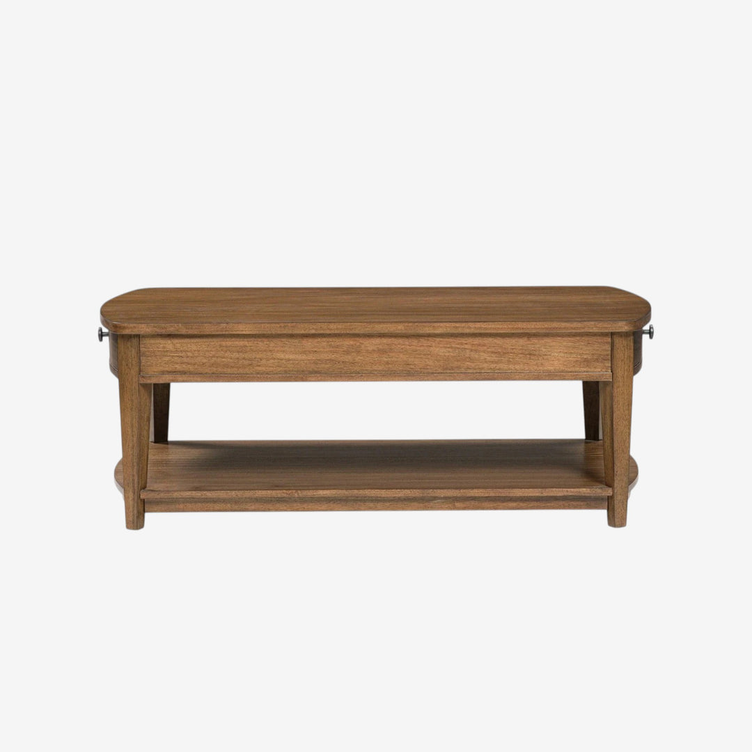 T513-1 Burkbyer Wooden Coffee Table - Brown | Signature Design By Ashley
