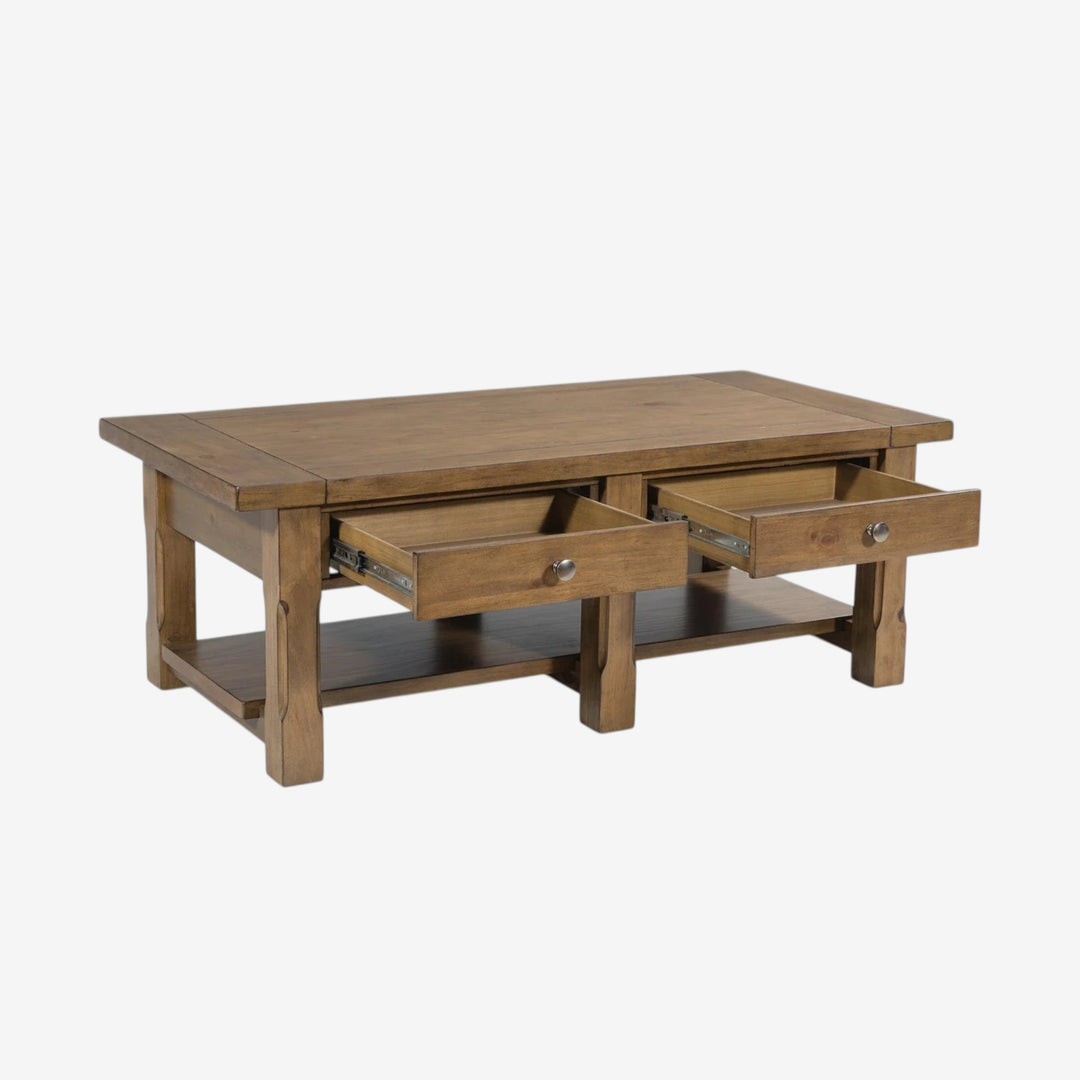 T539-1 Vandenmore Wooden Coffee Table - Medium Brown | Signature Design By Ashley