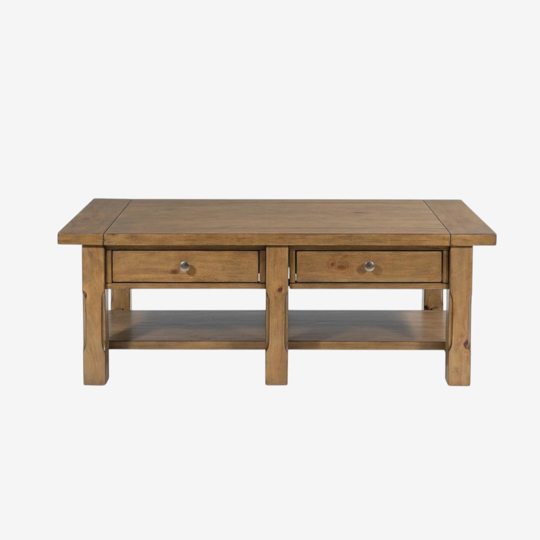 T539-1 Vandenmore Wooden Coffee Table - Medium Brown | Signature Design By Ashley