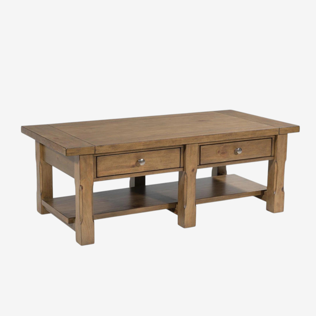 T539-1 Vandenmore Wooden Coffee Table - Medium Brown | Signature Design By Ashley