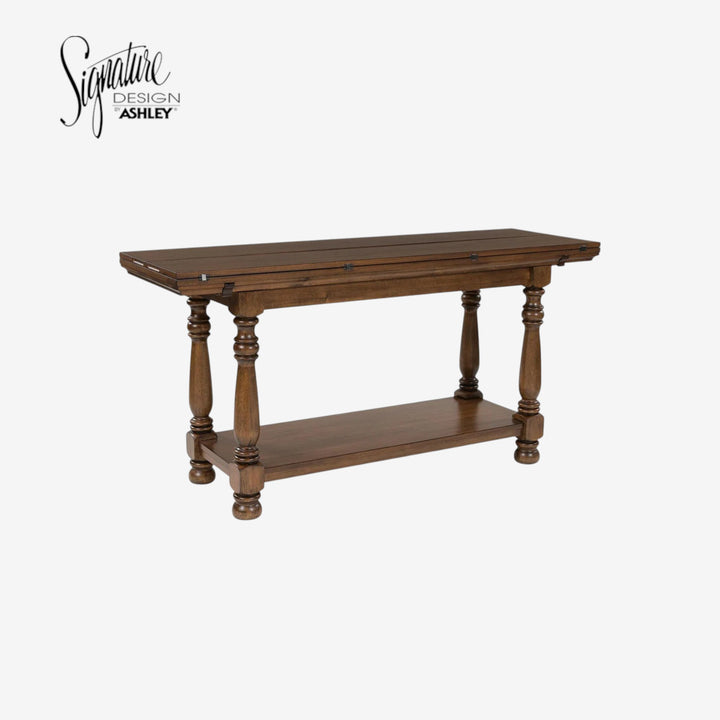 T609-4 Sturlayne Flip Top Sofa Table - Brown | Signature Design By Ashley