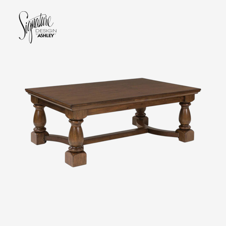 T609-1 Sturlayne Wooden Coffee Table - Brown | Signature Design By Ashley