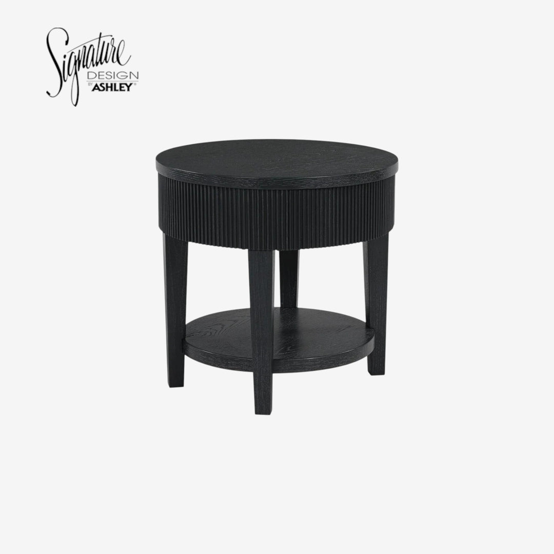 T551-6 Marstream Wooden End Table - Black | Signature Design By Ashley
