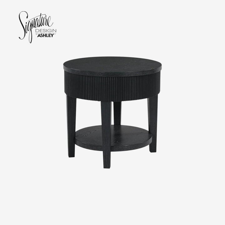T551-6 Marstream Wooden End Table - Black | Signature Design By Ashley