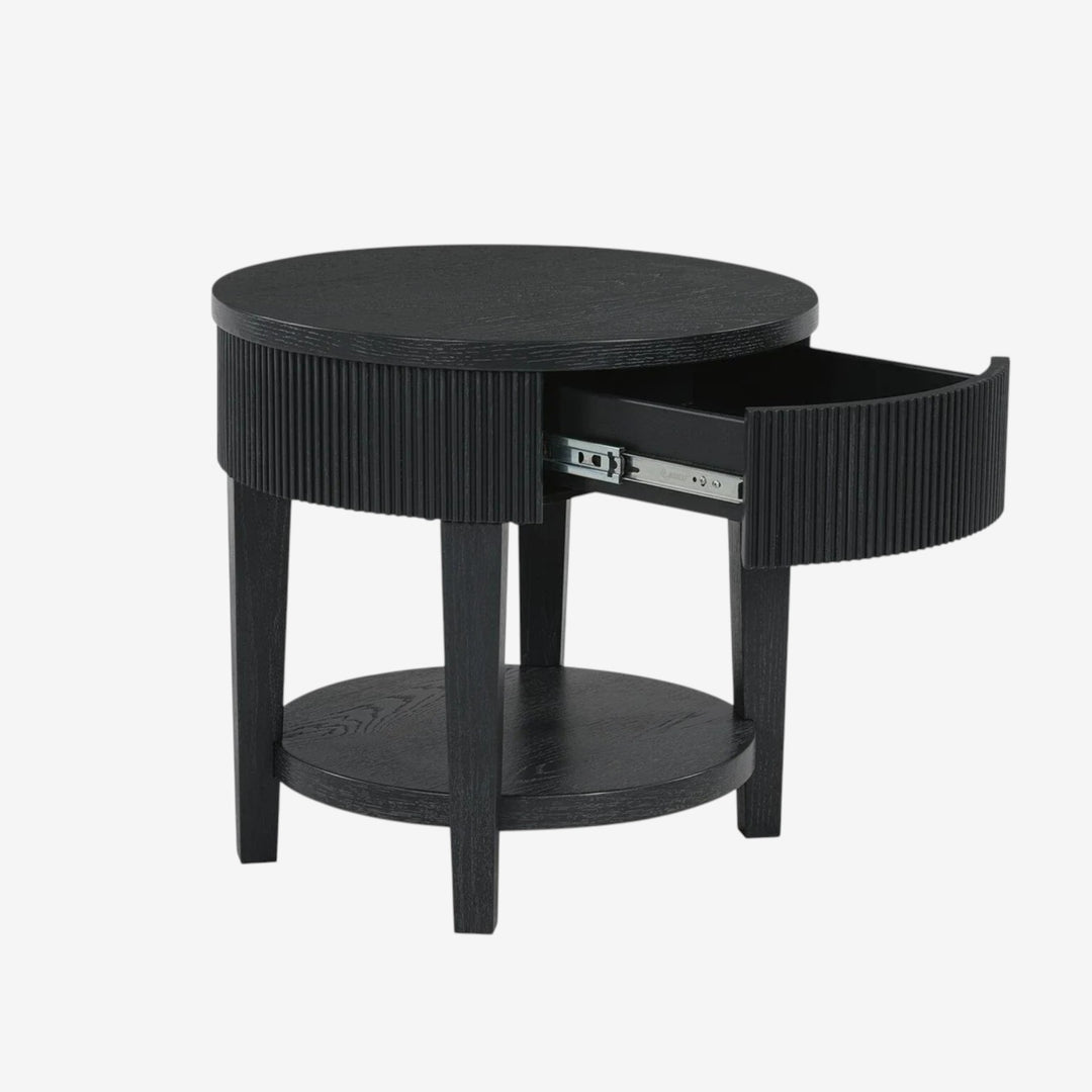 T551-6 Marstream Wooden End Table - Black | Signature Design By Ashley
