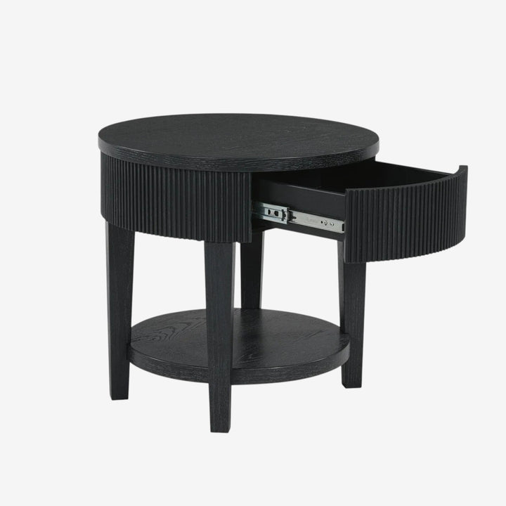 T551-6 Marstream Wooden End Table - Black | Signature Design By Ashley