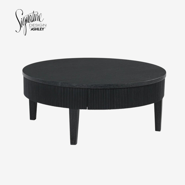 T551-8 Marstream Wooden Coffee Table - Black | Signature Design By Ashley