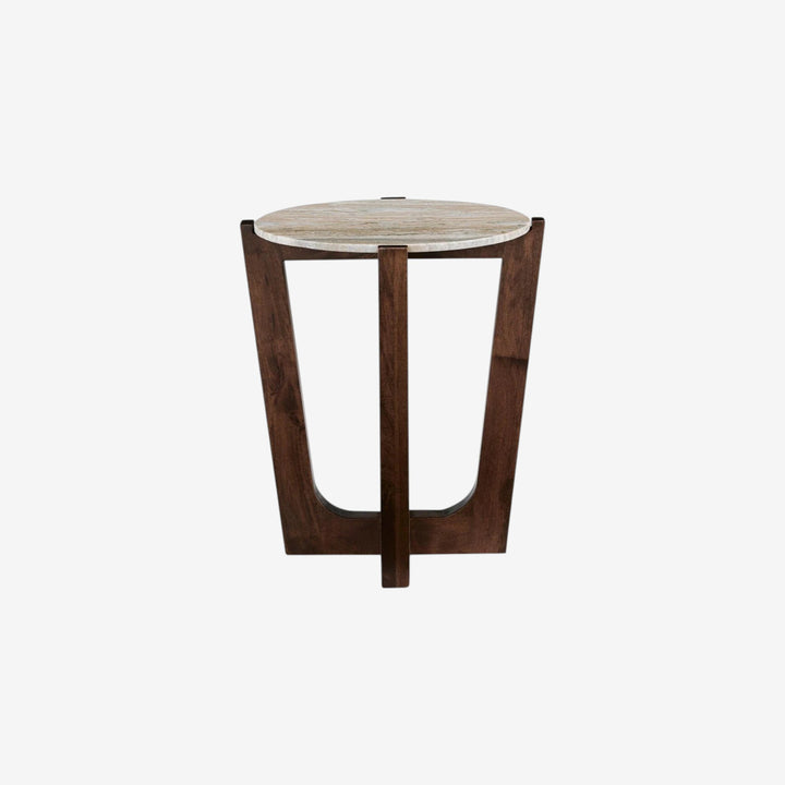 T667-6 Tanidore End Table With Marble Top - Warm Brown | Signature Design By Ashley