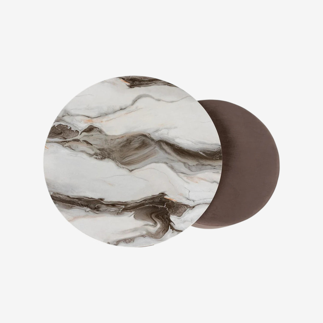 T671-22 Jazmore Nesting Coffee Table (Set of 2) - Brown/ Brass | Signature Design By Ashley