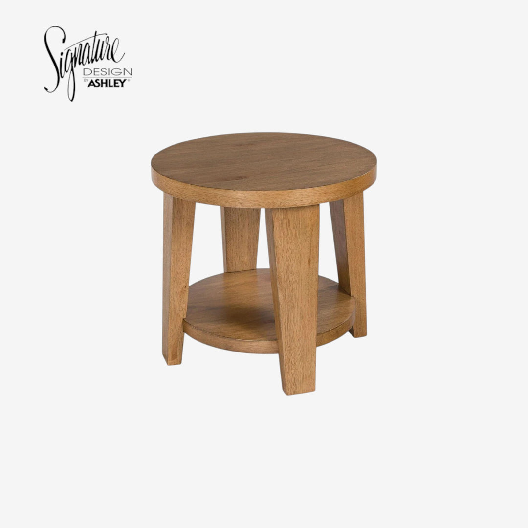 T674-6 Kristiland Wooden End Table - Light Brown | Signature Design By Ashley