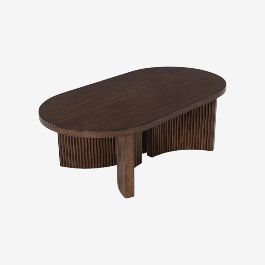 T689-0 Korestone Wooden Coffee Table - Dark Brown | Signature Design By Ashley