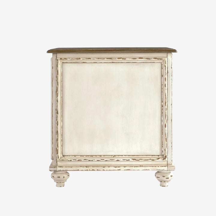 T743-7 Realyn Chairside End Table - White/ Brown | Signature Design By Ashley