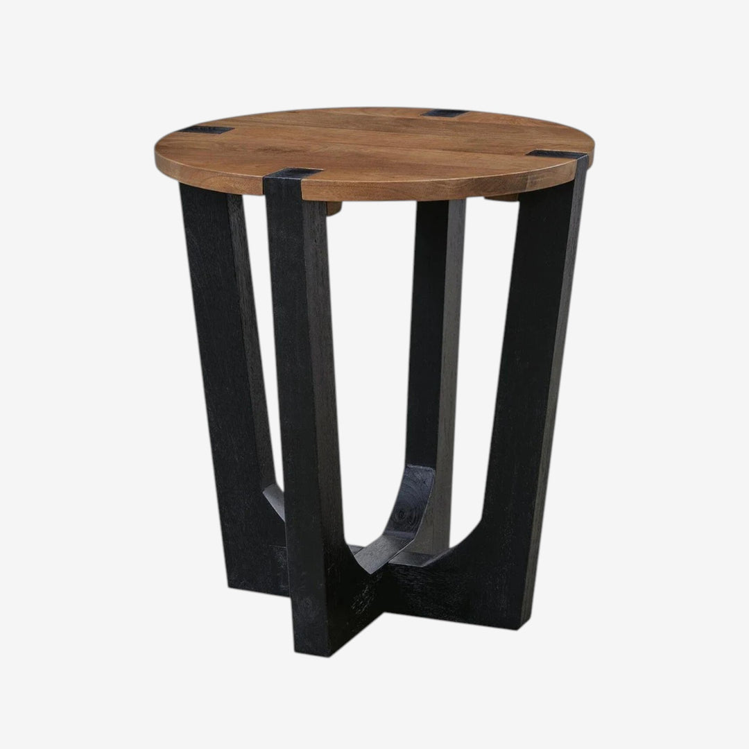T726-6 Hanneforth Wooden End Table - Brown/ Black | Signature Design By Ashley