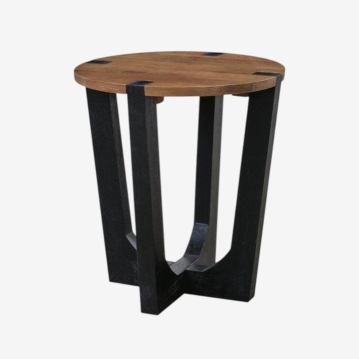 T726-6 Hanneforth Wooden End Table - Brown/ Black | Signature Design By Ashley