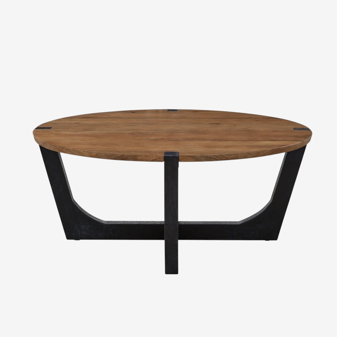 T726-8 Hanneforth Wooden Coffee Table - Brown/ Black | Signature Design By Ashley