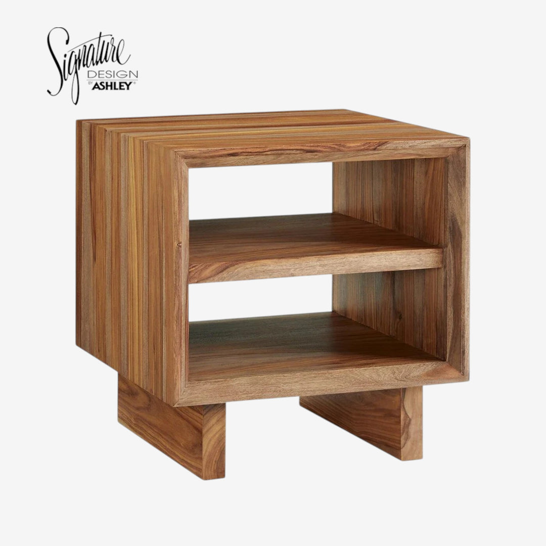 T690-2 Dressonni Wooden End Table - Brown | Signature Design By Ashley