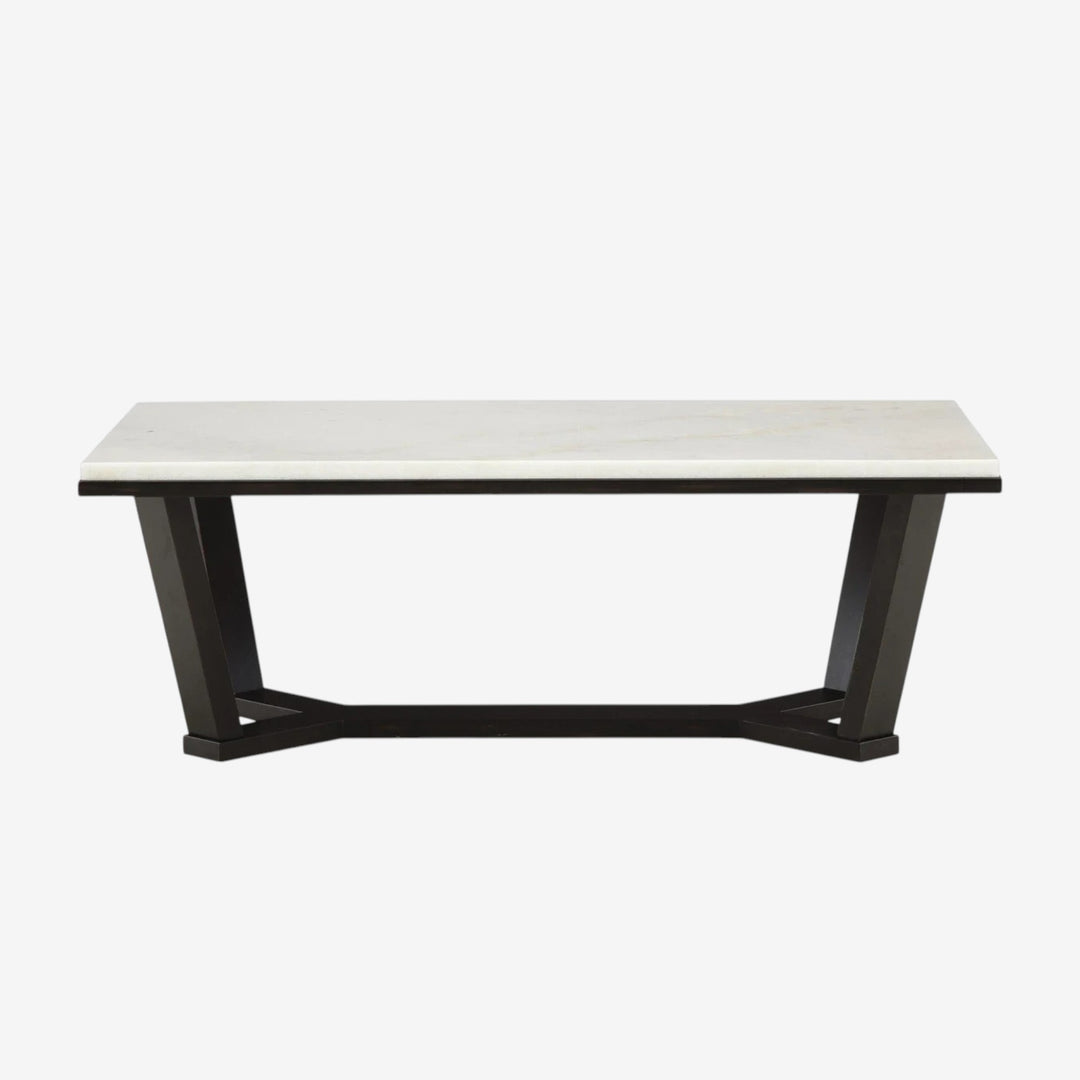 T770-1 Fostead Coffee Table With Marble Top - White/ Espresso | Signature Design By Ashley