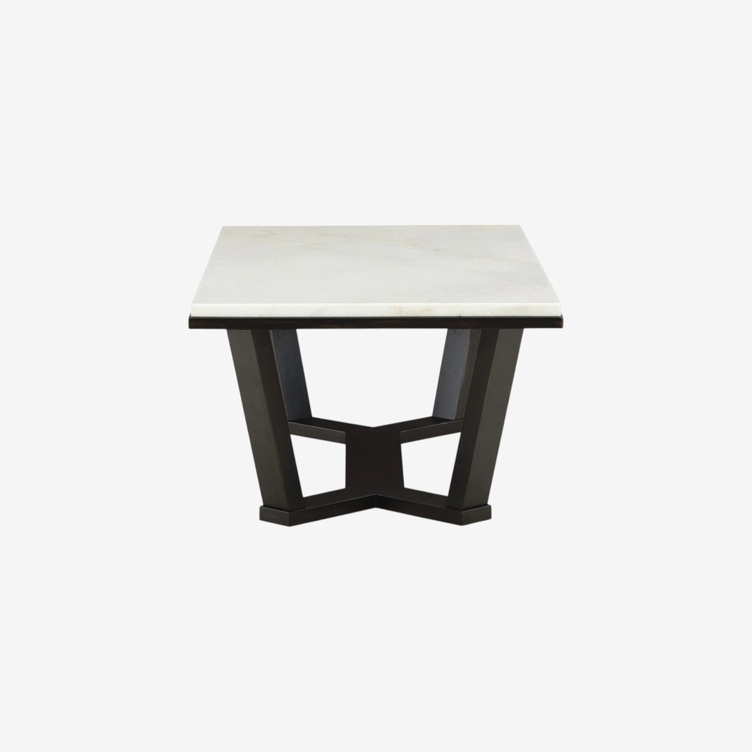 T770-1 Fostead Coffee Table With Marble Top - White/ Espresso | Signature Design By Ashley