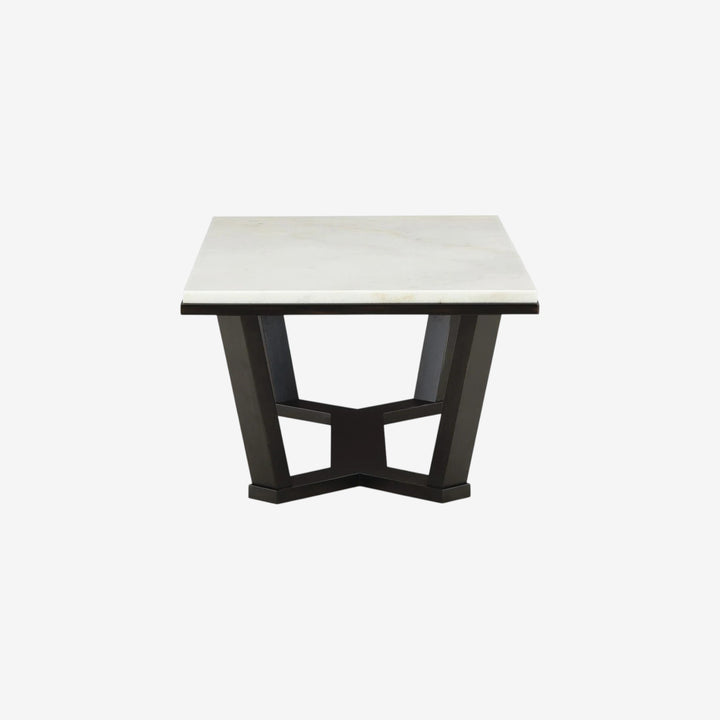 T770-1 Fostead Coffee Table With Marble Top - White/ Espresso | Signature Design By Ashley