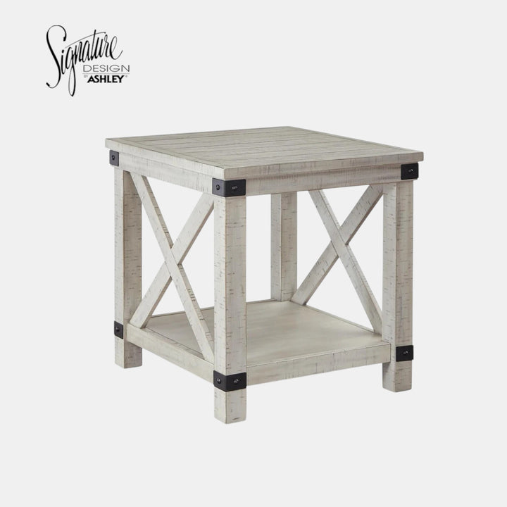 T929-3 Carynhurst End Table - Whitewash | Signature Design By Ashley