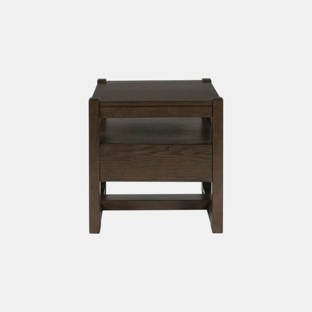 T856-2 Breckington Wooden End Table - Dark Brown | Signature Design By Ashley