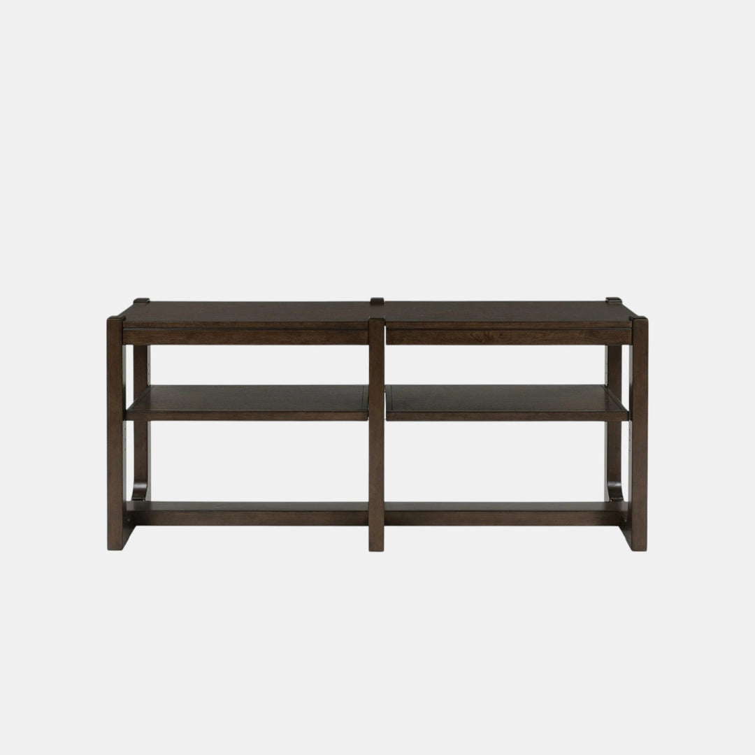T856-4 Breckington Wooden Sofa Table - Dark Brown | Signature Design By Ashley