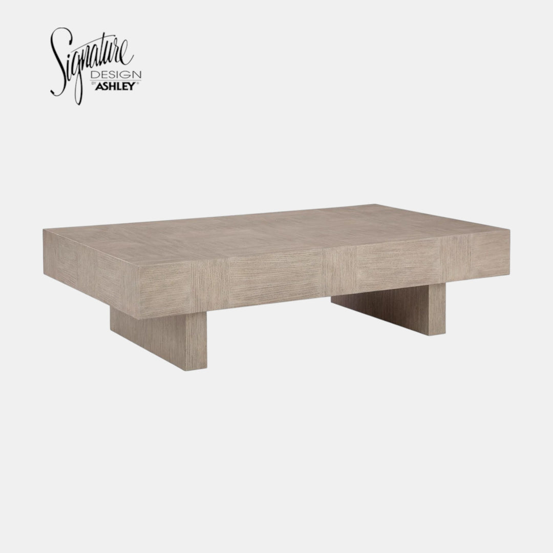 T922-1 Jorlaina Wooden Coffee Table - Light Greyish Brown | Signature Design By Ashley