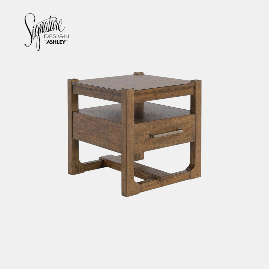 T974-2 Cabalynn Wooden End Table - Light Brown | Signature Design By Ashley