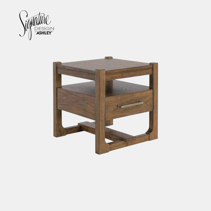 T974-2 Cabalynn Wooden End Table - Light Brown | Signature Design By Ashley