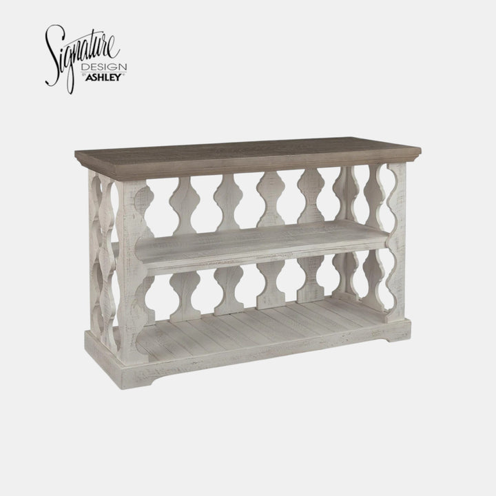 T814-5 Havalance Wooden Sofa/ Console Table - Grey/ White | Signature Design By Ashley