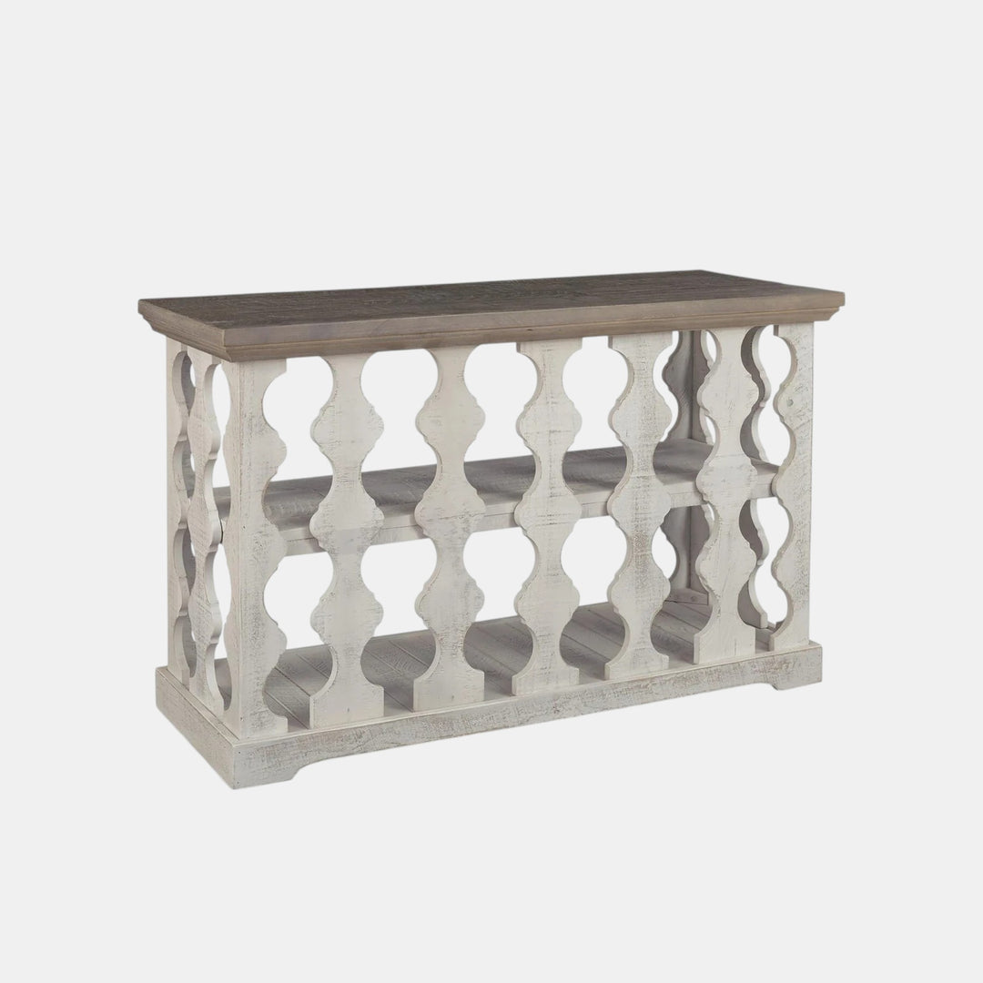 T814-5 Havalance Wooden Sofa/ Console Table - Grey/ White | Signature Design By Ashley