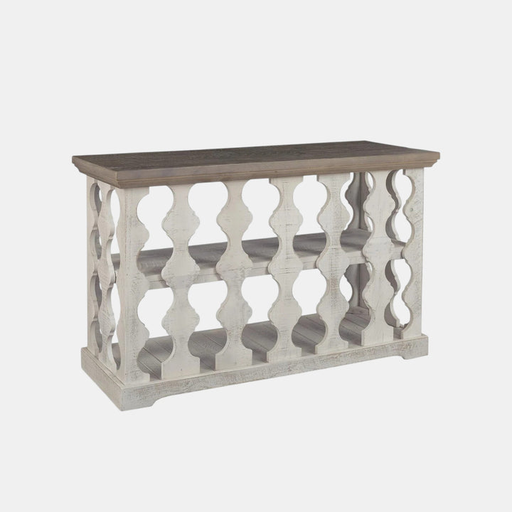 T814-5 Havalance Wooden Sofa/ Console Table - Grey/ White | Signature Design By Ashley