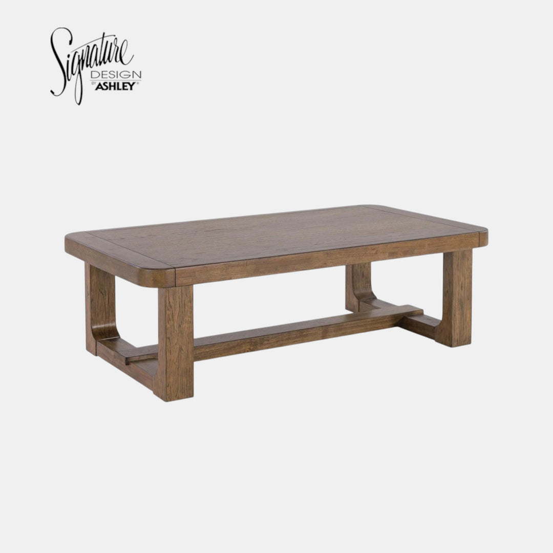 T974-1 Cabalynn Wooden Coffee Table - Light Brown | Signature Design By Ashley
