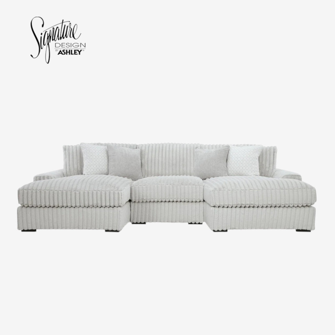 25903S4 Stupendous 3-Piece Sectional Sofa with Dual Chaises - Alloy | Signature Design by Ashley