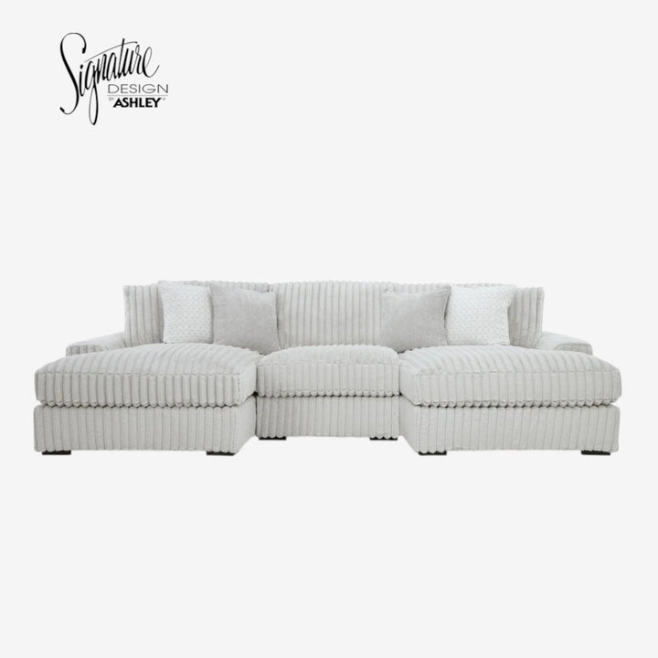 25903S4 Stupendous 3-Piece Sectional Sofa with Dual Chaises - Alloy | Signature Design by Ashley
