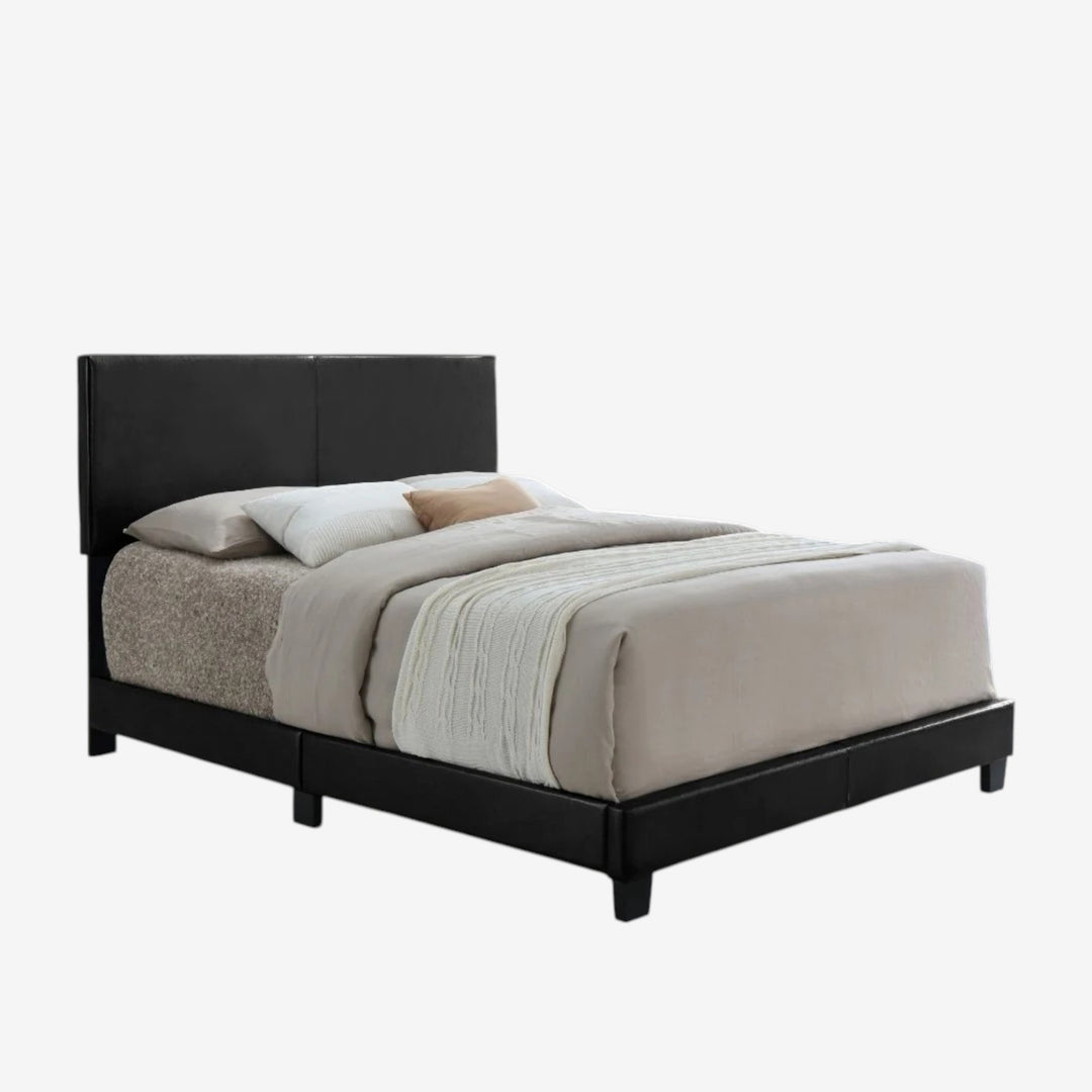 Lawson PU Upholstered Platform Bed Frame - Black