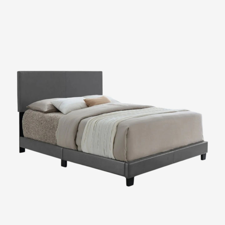 Lawson PU Upholstered Platform Bed Frame - Grey
