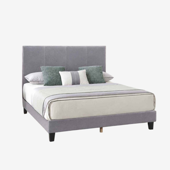 Holden Fabric Upholstered Platform Bed Frame - Grey