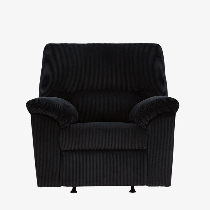 2420425 SimpleJoy Rocker Recliner Chair In Fabric Upholstery - Onyx | Signature Design By Ashley