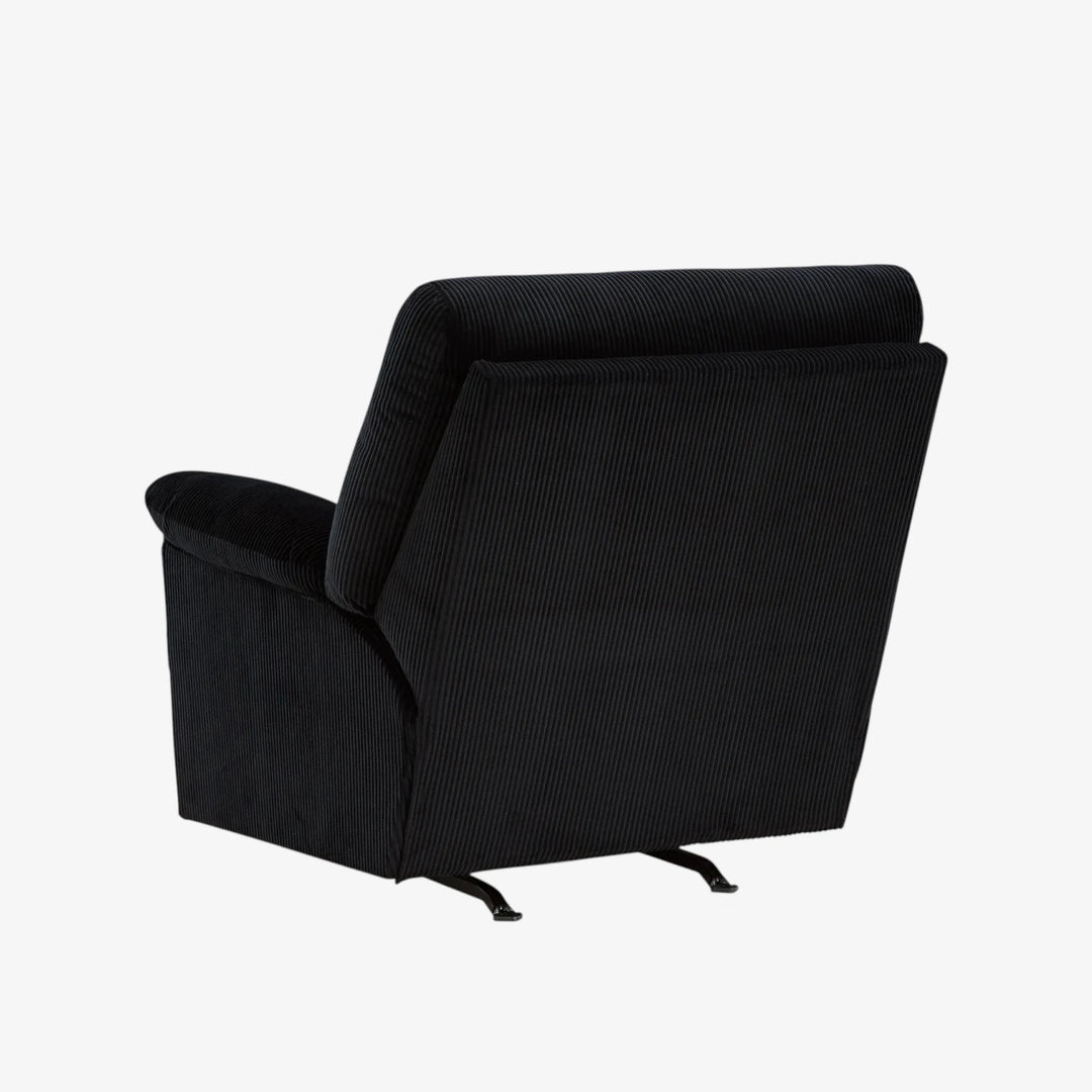2420425 SimpleJoy Rocker Recliner Chair In Fabric Upholstery - Onyx | Signature Design By Ashley