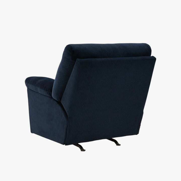 2420525 SimpleJoy Rocker Recliner Chair In Fabric Upholstery - Navy | Signature Design By Ashley