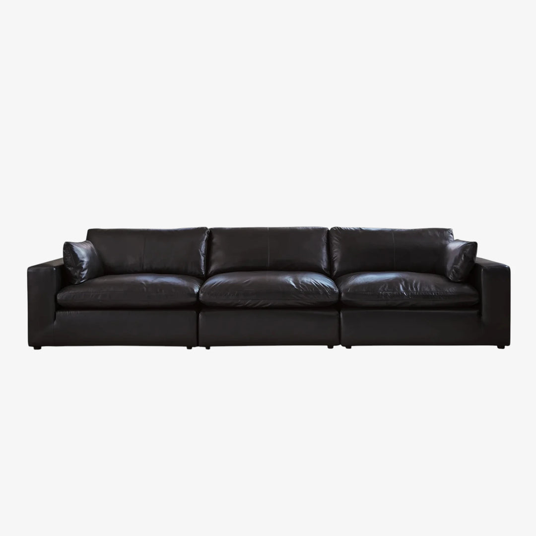 30902S2 Emilia 3-Piece Sectional Sofa In Leather Upholstery - Black | Signature Design By Ashley