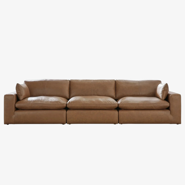 30901S2 Emilia 3-Piece Sectional Sofa In Leather Upholstery - Caramel | Signature Design By Ashley