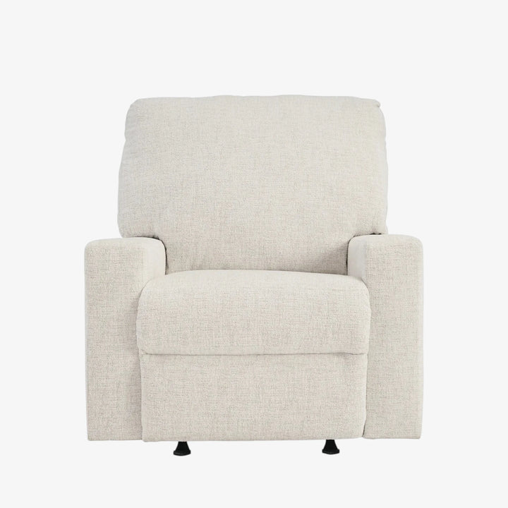5360325 Rannis Rocker Recliner Chair In Fabric Upholstery - Snow | Signature Design By Ashley