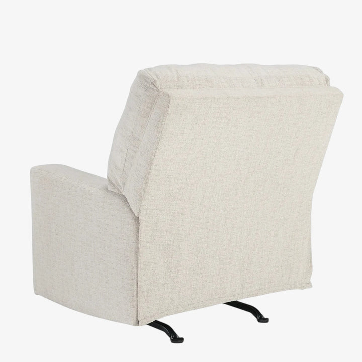 5360325 Rannis Rocker Recliner Chair In Fabric Upholstery - Snow | Signature Design By Ashley