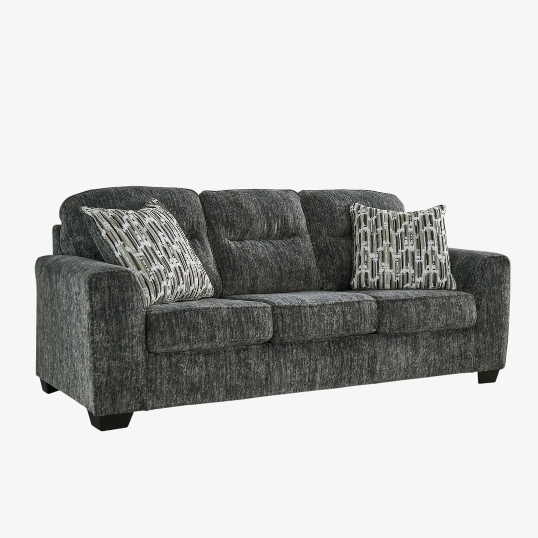 5050438 Lonoke Stationary Sofa In Fabric Upholstery - Gunmetal | Signature Design By Ashley