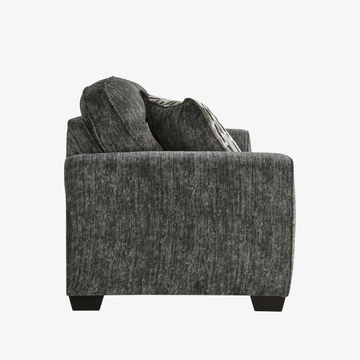 5050438 Lonoke Stationary Sofa In Fabric Upholstery - Gunmetal | Signature Design By Ashley