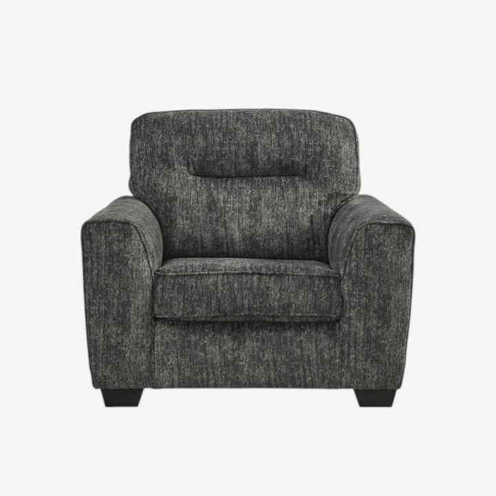 5050423 Lonoke Oversized Armchair In Fabric Upholstery - Gunmetal | Signature Design By Ashley