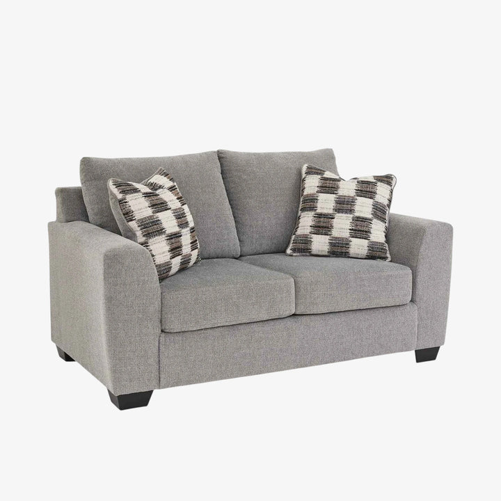 6310335 Loreo Loveseat In Fabric Upholstery - Flint | Benchcraft by Ashley